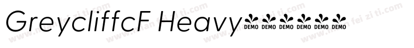 GreycliffcF Heavy字体转换